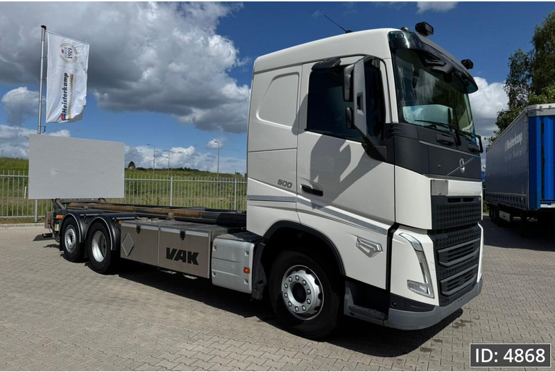 Volvo FH 500 Globetrotter, Euro 6, / 6x2 / Hydraulic body / frame 7.4 m / Tail lift - Camión portacontenedore/ Intercambiable: foto 4 Volvo FH 500 Globetrotter, Euro 6, / 6x2 / Hydraulic body / frame 7.4 m / Tail lift - Camión portacontenedore/ Intercambiable: foto 4