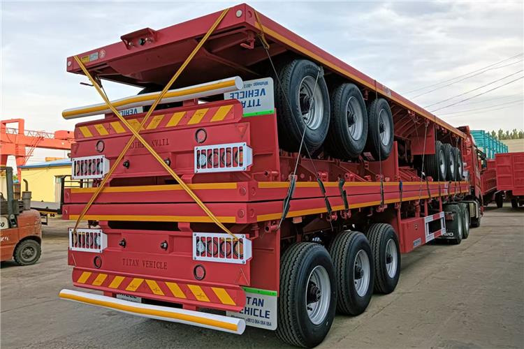TITAN 2025 New China Flatbed Trailer with Single Tires In Kenya - Semirremolque chasis: foto 5 TITAN 2025 New China Flatbed Trailer with Single Tires In Kenya - Semirremolque chasis: foto 5