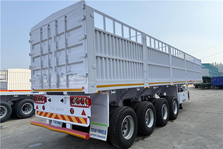 TITAN 4 Axle 80 Ton Fence Cargo Truck Trailer for Sale in Nigeria - Semirremolque transporte de ganado: foto 5 TITAN 4 Axle 80 Ton Fence Cargo Truck Trailer for Sale in Nigeria - Semirremolque transporte de ganado: foto 5