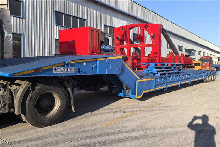 TITAN 4 Line 8 Axle Folding Gooseneck Trailer for Sale In Sudan - Semirremolque góndola rebajadas: foto 1 TITAN 4 Line 8 Axle Folding Gooseneck Trailer for Sale In Sudan - Semirremolque góndola rebajadas: foto 1