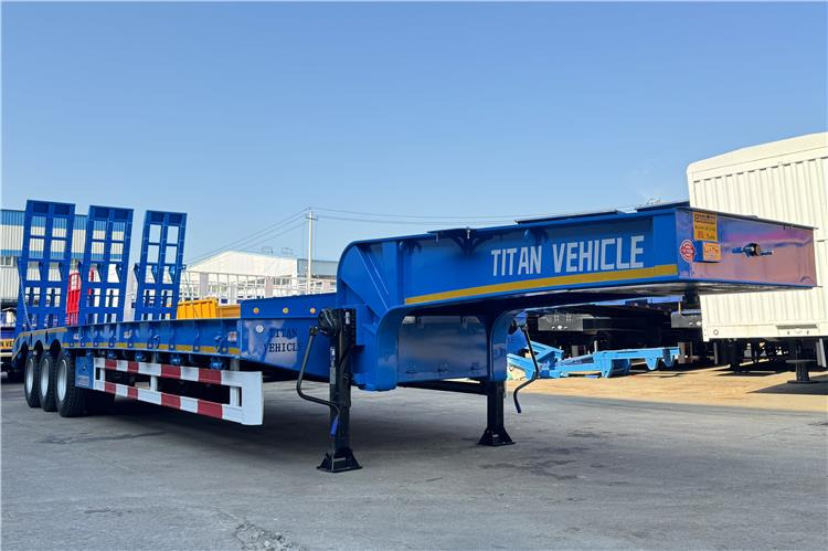 TITAN Tri Axle 80 Ton Low Loader Semi Trailer for Sale In Benin - Semirremolque góndola rebajadas: foto 1 TITAN Tri Axle 80 Ton Low Loader Semi Trailer for Sale In Benin - Semirremolque góndola rebajadas: foto 1