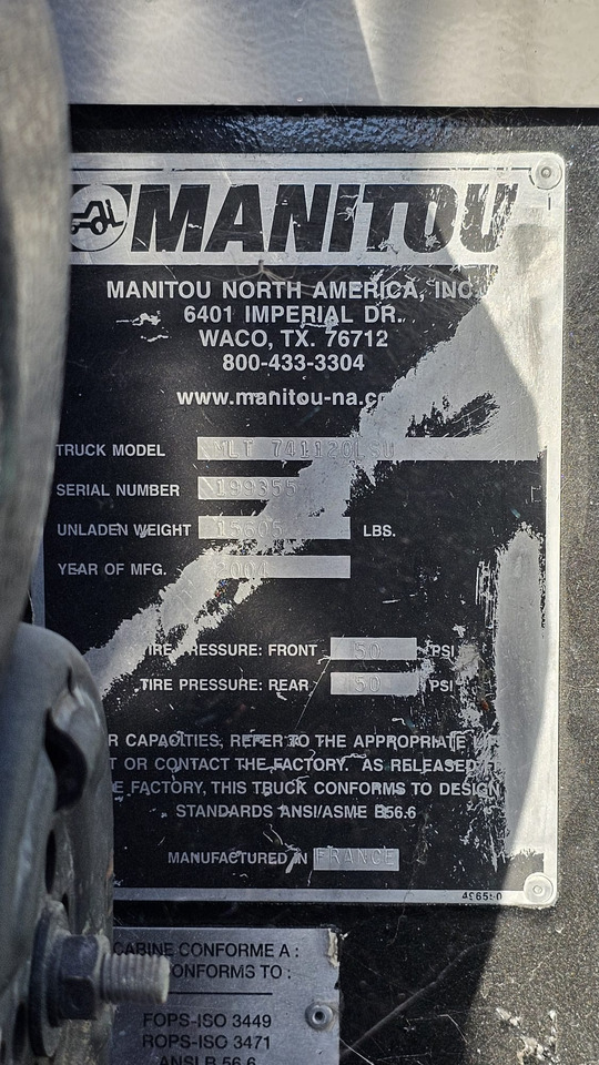 Manipulador telescópico Manitou MLT 741-120 LSU: foto 7 Manipulador telescópico Manitou MLT 741-120 LSU: foto 7