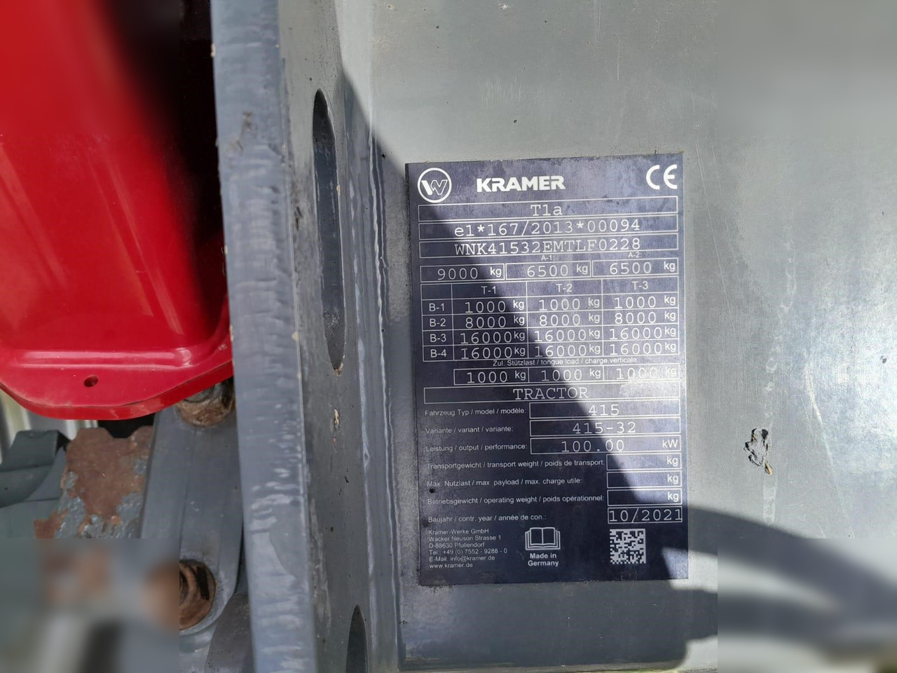 Manipulador telescópico 2022 KRAMER KT356: foto 11