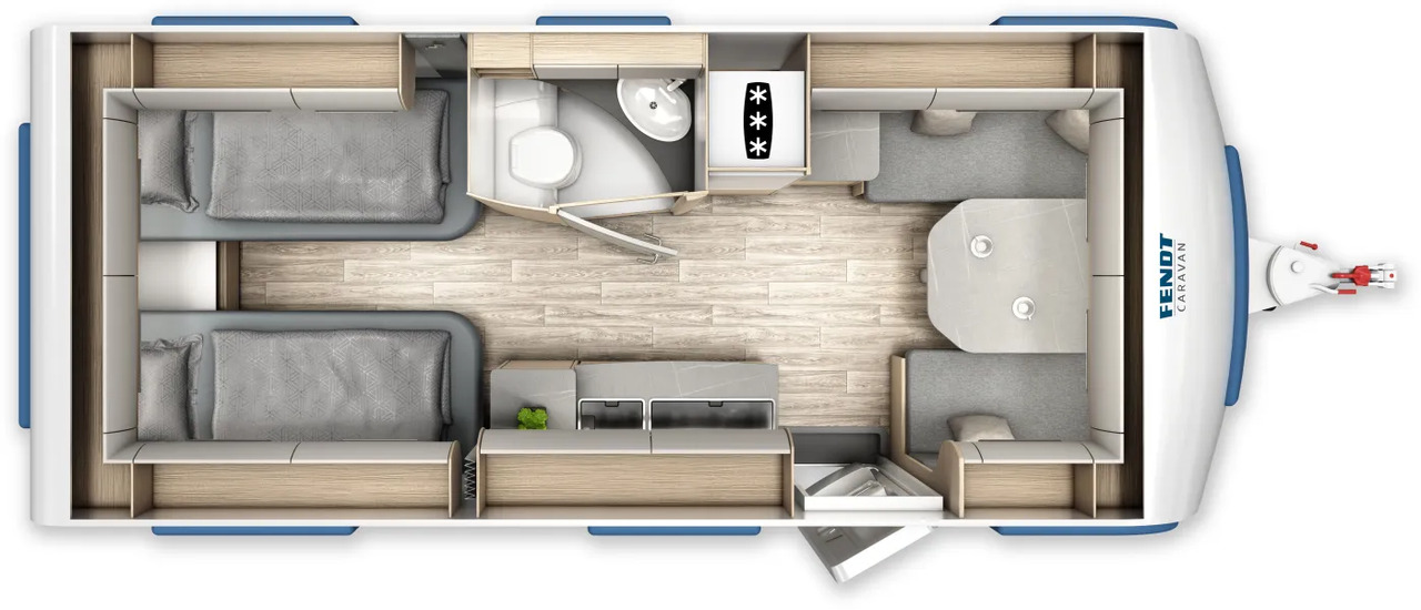 Fendt Bianco Activ 515 SGE Safety-Paket, GFK, 2.000 KG - Caravana: foto 2 Fendt Bianco Activ 515 SGE Safety-Paket, GFK, 2.000 KG - Caravana: foto 2