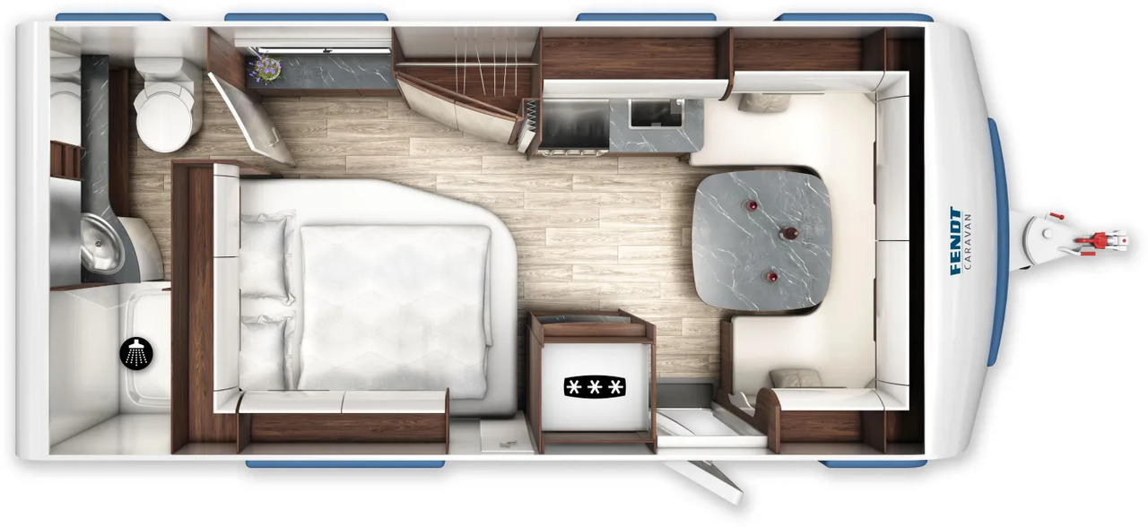 Wohnwagen Fendt Diamant 560 FD Modell 2026 - Caravana: foto 2 Wohnwagen Fendt Diamant 560 FD Modell 2026 - Caravana: foto 2