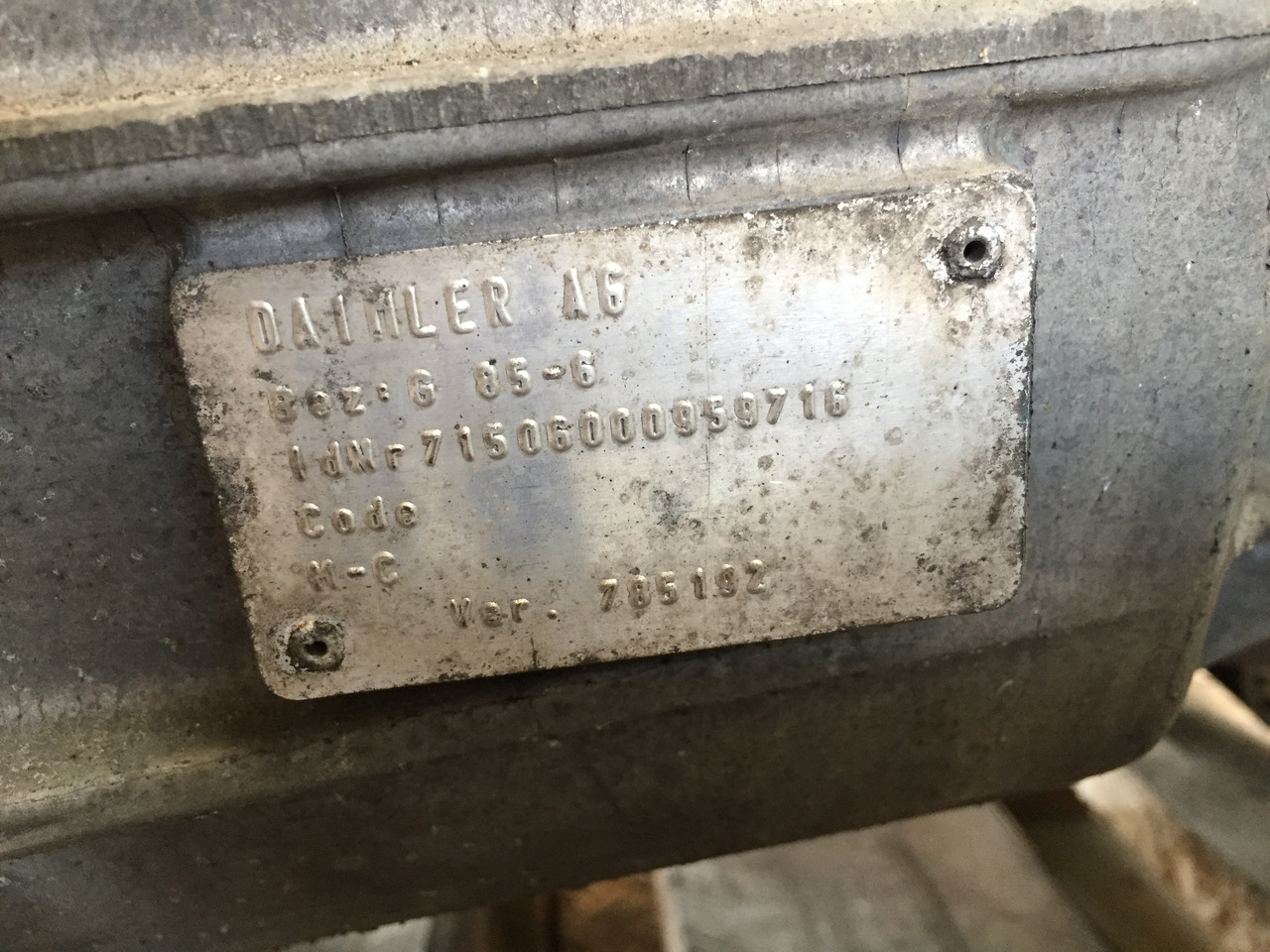 Gebrauchtes Getriebe MB Axor 1824, Typ : G 85 - 6, Artikel - Nr. : A 001 280 36 00 - Caja de cambios para Camión: foto 2 Gebrauchtes Getriebe MB Axor 1824, Typ : G 85 - 6, Artikel - Nr. : A 001 280 36 00 - Caja de cambios para Camión: foto 2