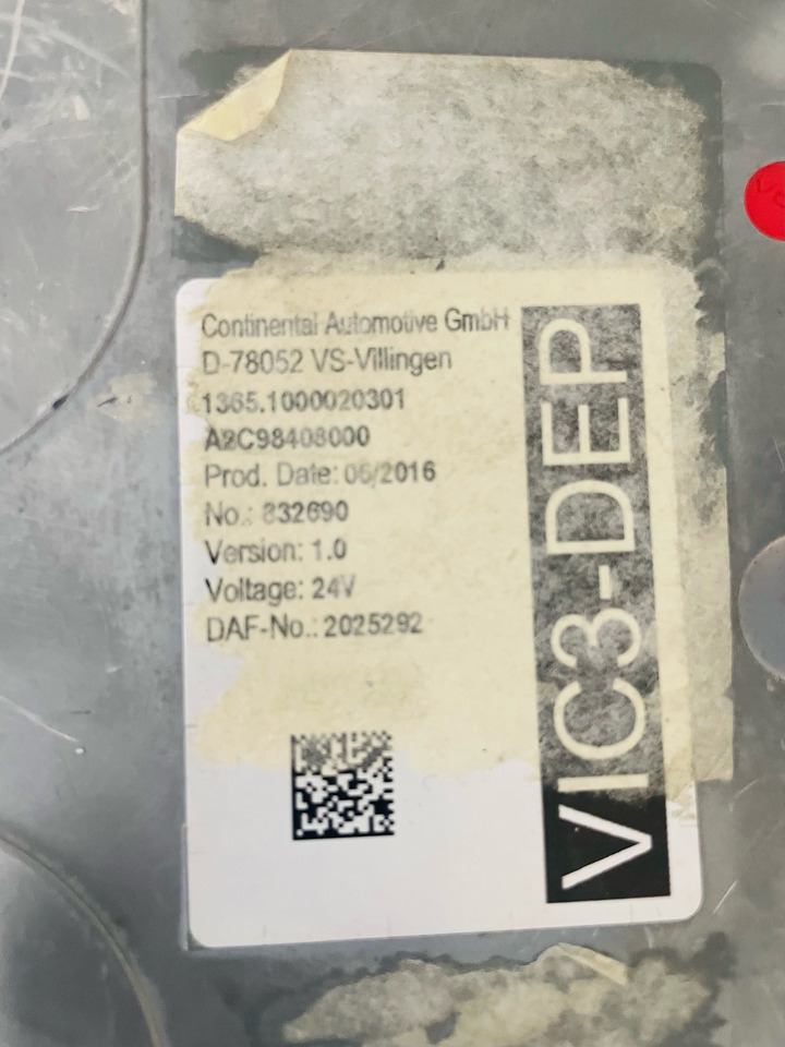 DAF Control Unit VIC3-DEP used - Unidad de control para Camión: foto 2 DAF Control Unit VIC3-DEP used - Unidad de control para Camión: foto 2