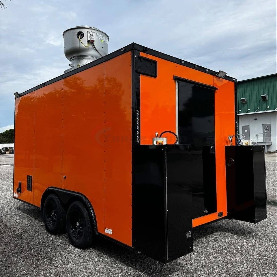 Mobile Food Truck and Trailer | Square Fast Food Van with Kitchen Equipment | CE - Remolque venta ambulante: foto 4 Mobile Food Truck and Trailer | Square Fast Food Van with Kitchen Equipment | CE - Remolque venta ambulante: foto 4