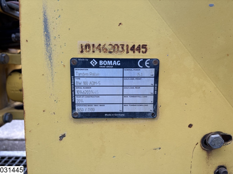 Bomag BW 100ADM-5 15,1KW, 1613h - Rodillo: foto 5 Bomag BW 100ADM-5 15,1KW, 1613h - Rodillo: foto 5