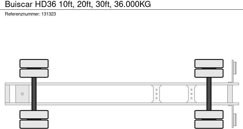Semirremolque portacontenedore/ Intercambiable Buiscar HD36 10ft, 20ft, 30ft, 36.000KG: foto 11