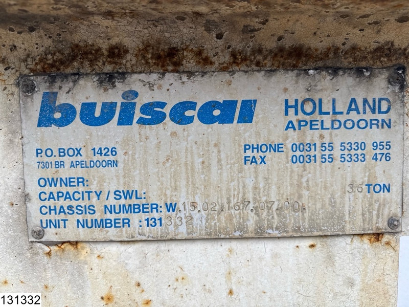 Buiscar HD36 10ft, 20ft, 30ft, 36.000KG - Semirremolque portacontenedore/ Intercambiable: foto 5 Buiscar HD36 10ft, 20ft, 30ft, 36.000KG - Semirremolque portacontenedore/ Intercambiable: foto 5