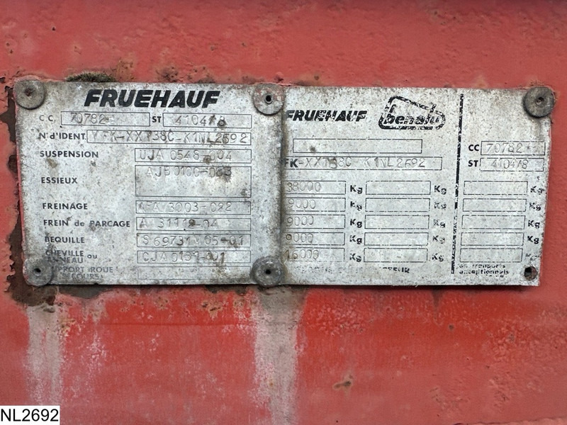 Semirremolque portacontenedore/ Intercambiable Fruehauf Container 20 FT, Steel suspension: foto 8