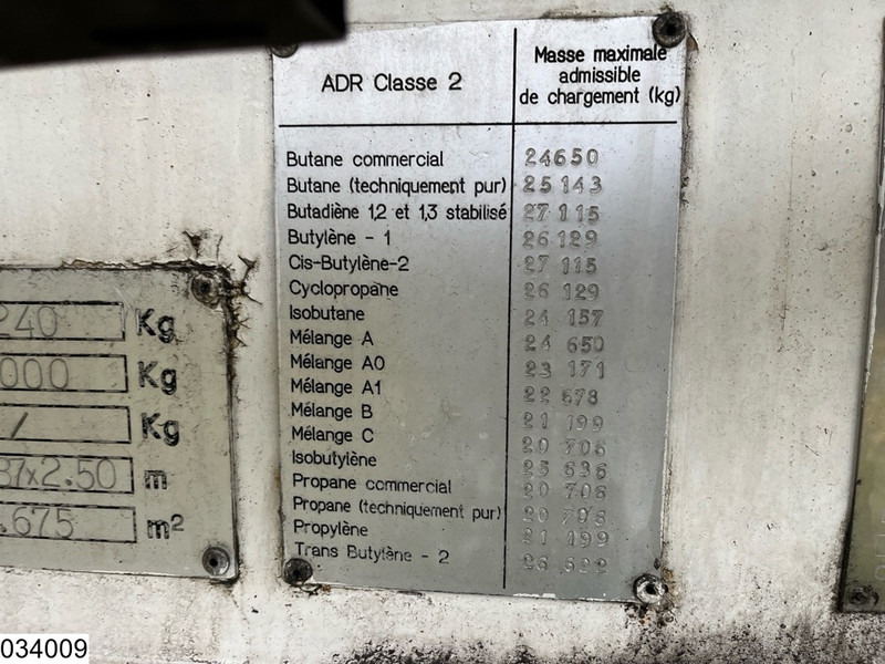 Semirremolque cisterna Guhur Gas 49300 liter, LPG GPL Butane gas, 1 Comp: foto 10