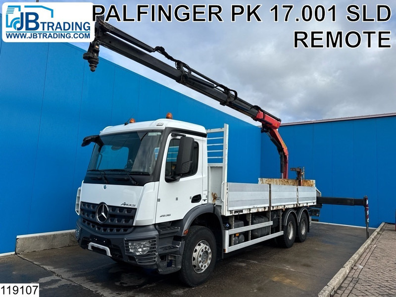 Mercedes-Benz Arocs 2636 6x4, EURO 6, Palfinger, Leaf suspension - Camión caja abierta, Camión grúa: foto 1 Mercedes-Benz Arocs 2636 6x4, EURO 6, Palfinger, Leaf suspension - Camión caja abierta, Camión grúa: foto 1