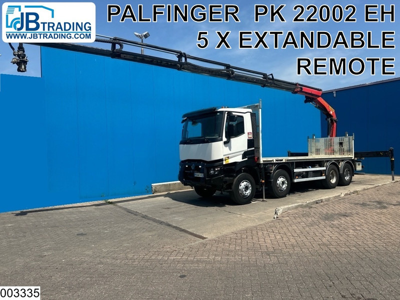 Renault C 430 8X4, EURO 6, Steel suspension, Palfinger - Camión caja abierta, Camión grúa: foto 1 Renault C 430 8X4, EURO 6, Steel suspension, Palfinger - Camión caja abierta, Camión grúa: foto 1