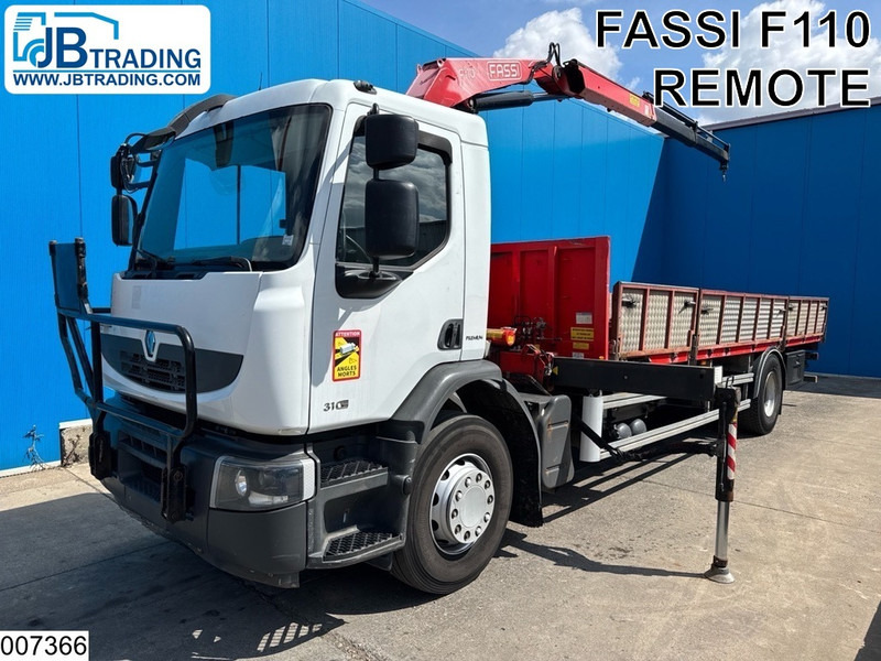 Renault Premium 310 Dxi EURO 5, Retarder, Fassi, Remote - Camión caja abierta, Camión grúa: foto 1 Renault Premium 310 Dxi EURO 5, Retarder, Fassi, Remote - Camión caja abierta, Camión grúa: foto 1