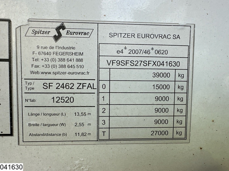SPITZER Silo 62000 liters, 5 compartments - Semirremolque cisterna: foto 4 SPITZER Silo 62000 liters, 5 compartments - Semirremolque cisterna: foto 4