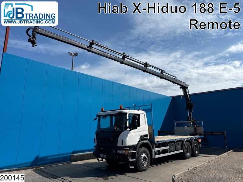 Scania P 410 6x4, EURO 6, Retarder, HIAB, Remote - Camión caja abierta, Camión grúa: foto 1 Scania P 410 6x4, EURO 6, Retarder, HIAB, Remote - Camión caja abierta, Camión grúa: foto 1