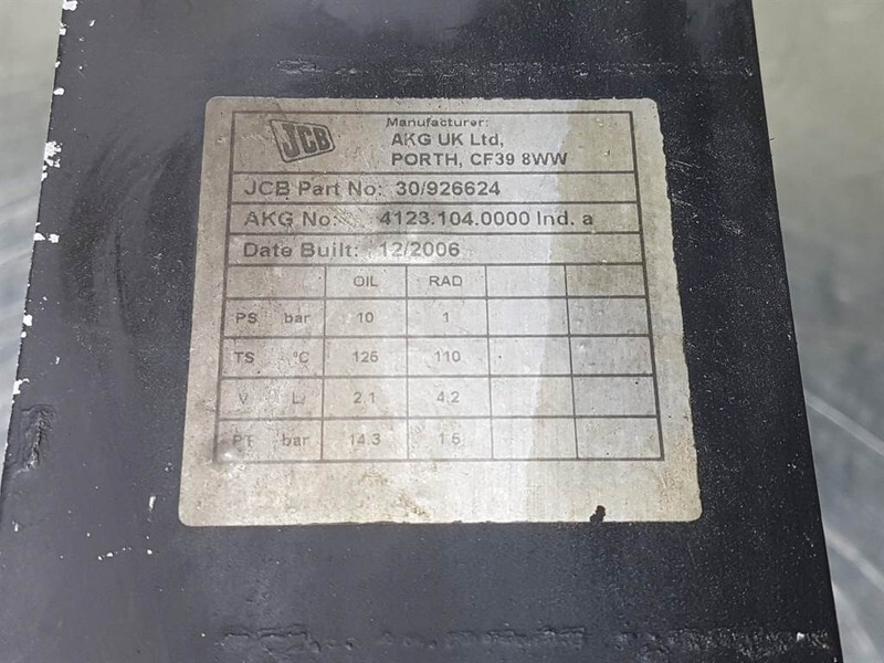 JCB 30/926624-AKG 4123.104.0000-Cooler/Kühler/Koeler - Motor y piezas para Maquinaria de construcción: foto 4 JCB 30/926624-AKG 4123.104.0000-Cooler/Kühler/Koeler - Motor y piezas para Maquinaria de construcción: foto 4