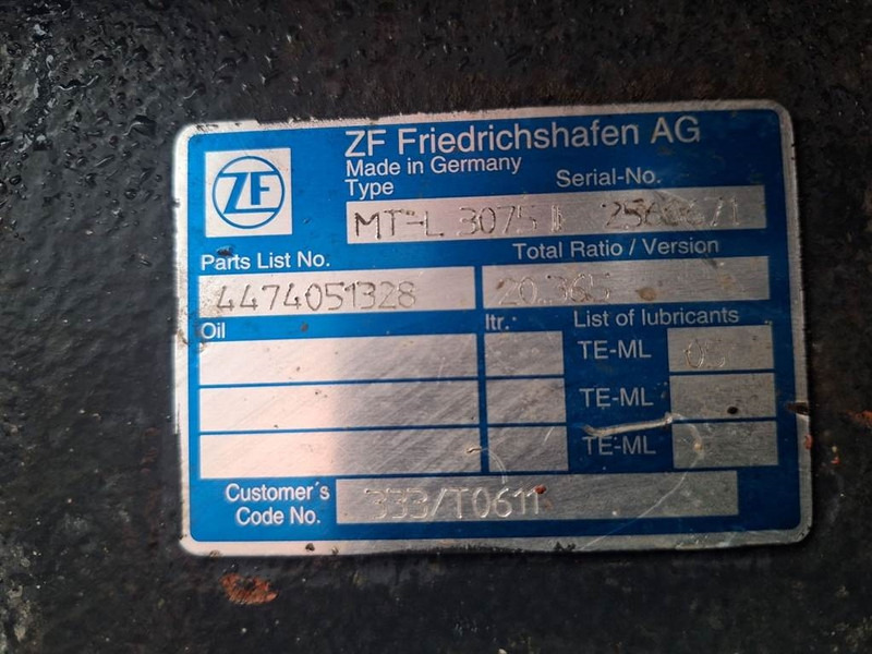 JCB 333/T0611-ZF MT-L3075II-4474051328-Axle/Achse/As - Eje y piezas para Maquinaria de construcción: foto 5 JCB 333/T0611-ZF MT-L3075II-4474051328-Axle/Achse/As - Eje y piezas para Maquinaria de construcción: foto 5