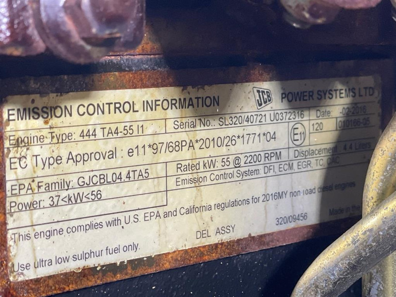 Motor para Maquinaria de construcción JCB 444TA4-55I1 - Engine/Motor: foto 9 Motor para Maquinaria de construcción JCB 444TA4-55I1 - Engine/Motor: foto 9