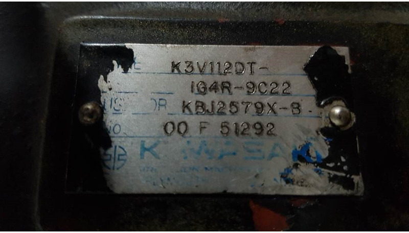 Kawasaki K3V112DT-IG4R-9C22 - Load sensing pump - Hidráulica: foto 3 Kawasaki K3V112DT-IG4R-9C22 - Load sensing pump - Hidráulica: foto 3