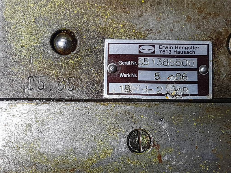 Kramer 312-Hengst 651385800-Valve/Ventile/Ventiel - Hidráulica para Maquinaria de construcción: foto 3 Kramer 312-Hengst 651385800-Valve/Ventile/Ventiel - Hidráulica para Maquinaria de construcción: foto 3