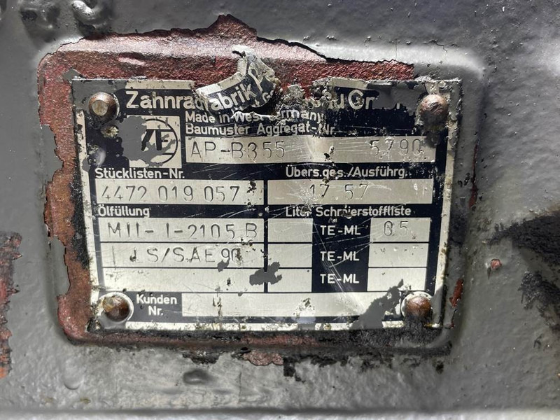 Eje y piezas para Maquinaria de construcción Liebherr A900-ZF AP-B355-Axle housing/Achskörper/Astrechter: foto 11
