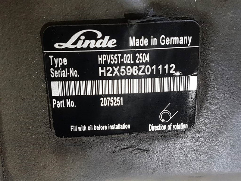 Linde HPV55-02L - Vögele - 2075251 -Drive pump/Fahrpumpe - Hidráulica: foto 2 Linde HPV55-02L - Vögele - 2075251 -Drive pump/Fahrpumpe - Hidráulica: foto 2