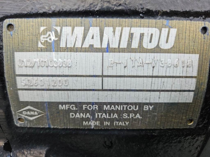 Eje y piezas para Maquinaria de construcción Manitou - Spicer Dana 212/10103838-Axle/Achse/As: foto 6