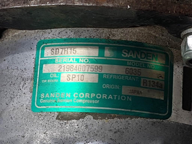 SANDEN SD7H15-6035-Compressor/Kompressor/Aircopomp - Compresor de aire acondicionado para Maquinaria de construcción: foto 4 SANDEN SD7H15-6035-Compressor/Kompressor/Aircopomp - Compresor de aire acondicionado para Maquinaria de construcción: foto 4