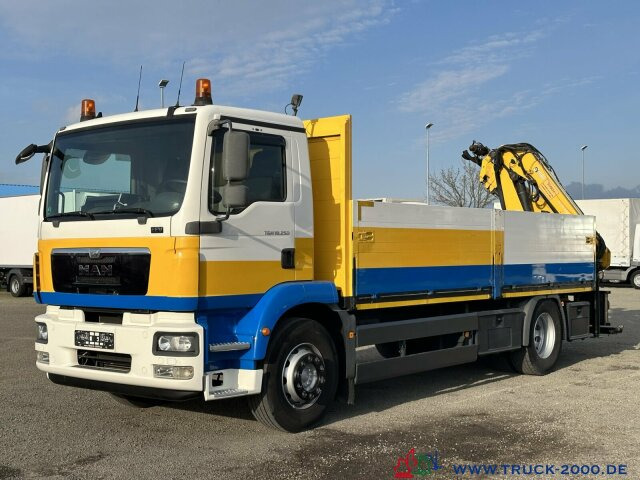 Camión caja abierta, Camión grúa MAN TGM 18.250 Kran Hiab 099 gefaltet am Heck 1.Hand: foto 7