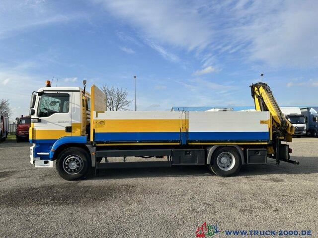 Camión caja abierta, Camión grúa MAN TGM 18.250 Kran Hiab 099 gefaltet am Heck 1.Hand: foto 6