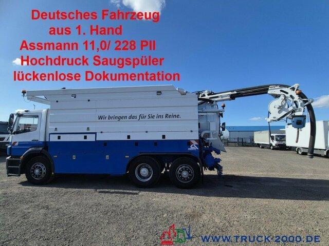 Mercedes-Benz Axor 2633 Hochdrucksaugspüler Assmann 9500 Liter - Limpieza de alcantarillado: foto 1 Mercedes-Benz Axor 2633 Hochdrucksaugspüler Assmann 9500 Liter - Limpieza de alcantarillado: foto 1