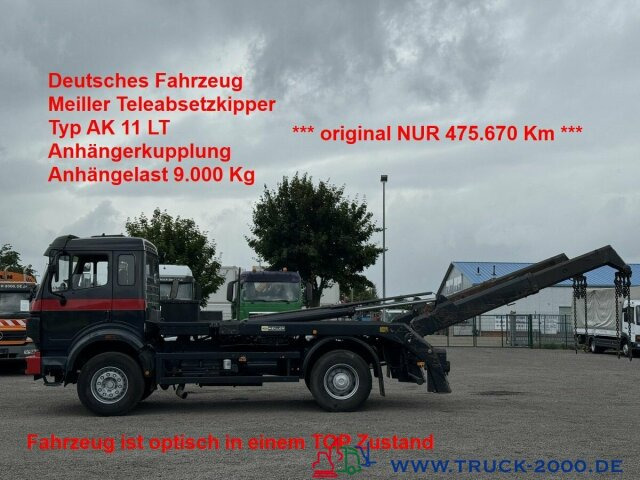 Mercedes-Benz SK 1831 Meiller Teleabsetzer AHK - NUR 475 TKM - Camión portacontenedor de cadenas: foto 1 Mercedes-Benz SK 1831 Meiller Teleabsetzer AHK - NUR 475 TKM - Camión portacontenedor de cadenas: foto 1