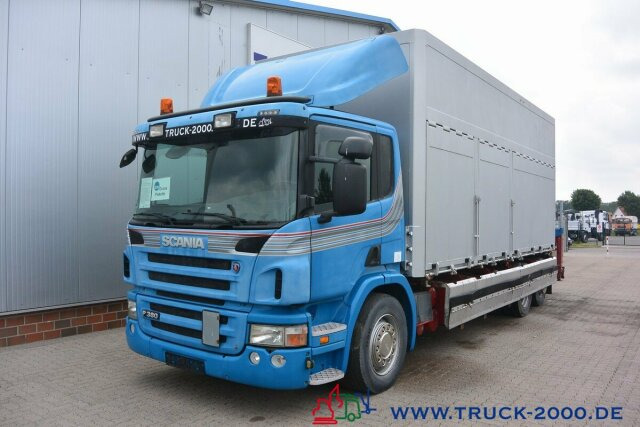 Camión volquete, Camión grúa Scania P380 Glas Wertstoff Sammler Recycling 37m³1.Hand: foto 11