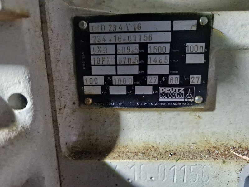 Generador industriale Deutz TBD234V16: foto 8