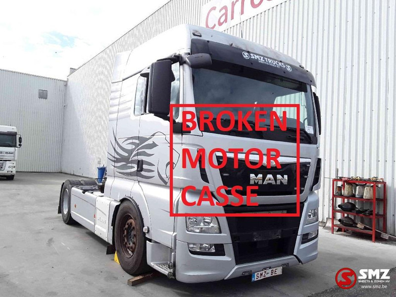 MAN TGX 18.480 MOTOR kapot/broken casse - Cabeza tractora: foto 1 MAN TGX 18.480 MOTOR kapot/broken casse - Cabeza tractora: foto 1