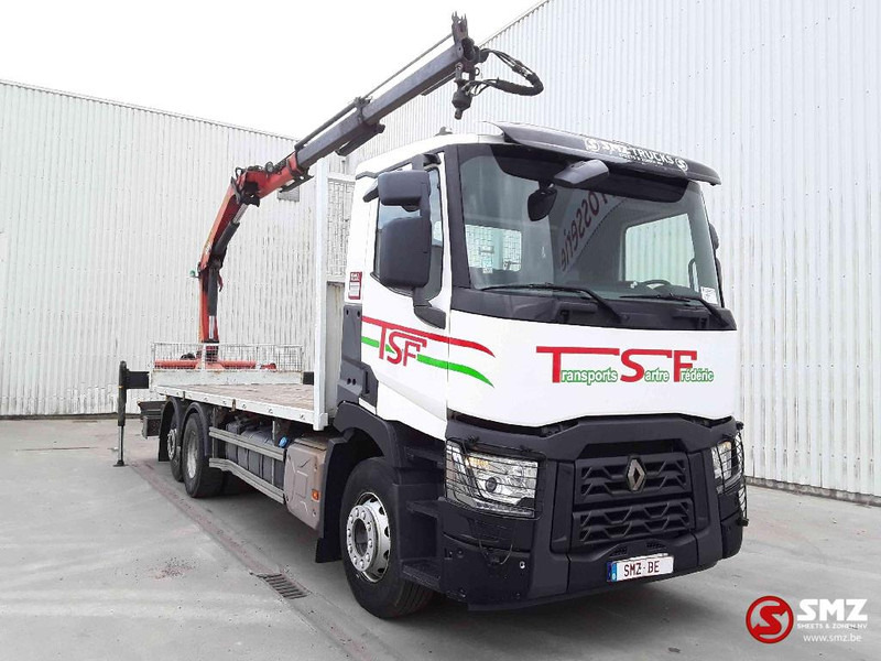 Renault C 430 palfinger pk 1001 remote - Camión caja abierta, Camión grúa: foto 1 Renault C 430 palfinger pk 1001 remote - Camión caja abierta, Camión grúa: foto 1