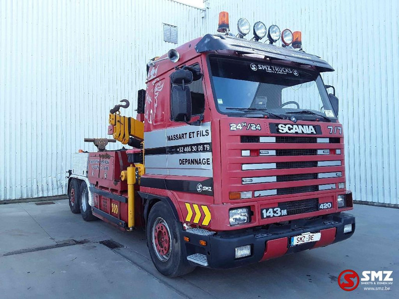 Scania 143 M 420 depannage + pesi 3 - Grua de remolque autos: foto 1 Scania 143 M 420 depannage + pesi 3 - Grua de remolque autos: foto 1