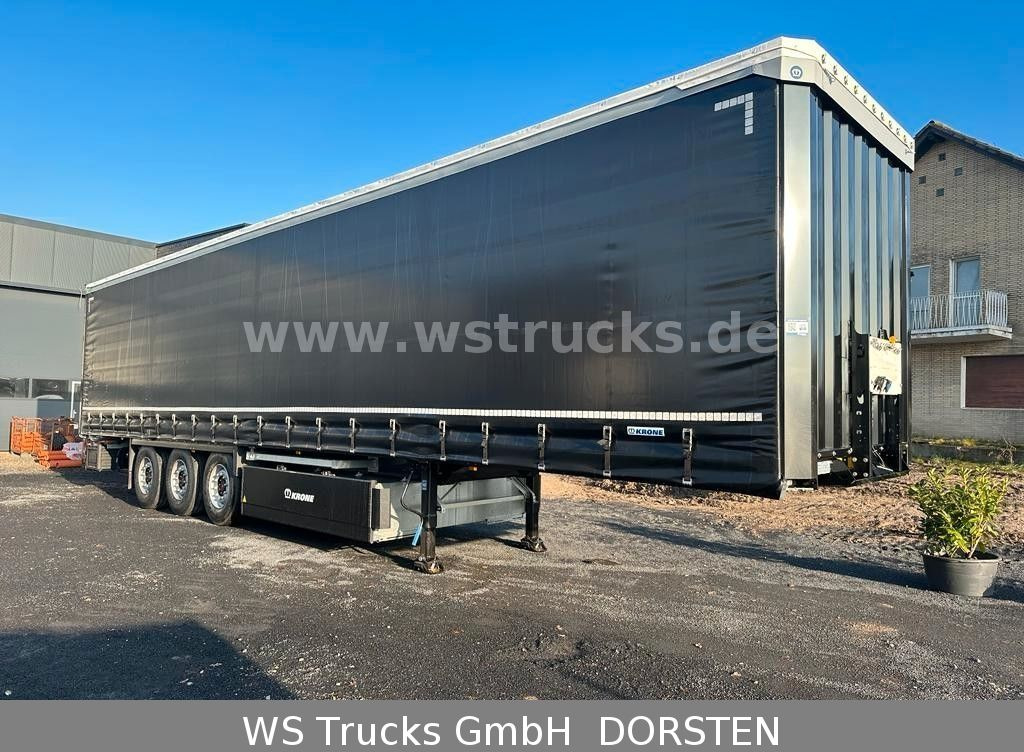 Krone Planauflieger SDP 27 Edscha SAF Achsen - Semirremolque lona: foto 1 Krone Planauflieger SDP 27 Edscha SAF Achsen - Semirremolque lona: foto 1