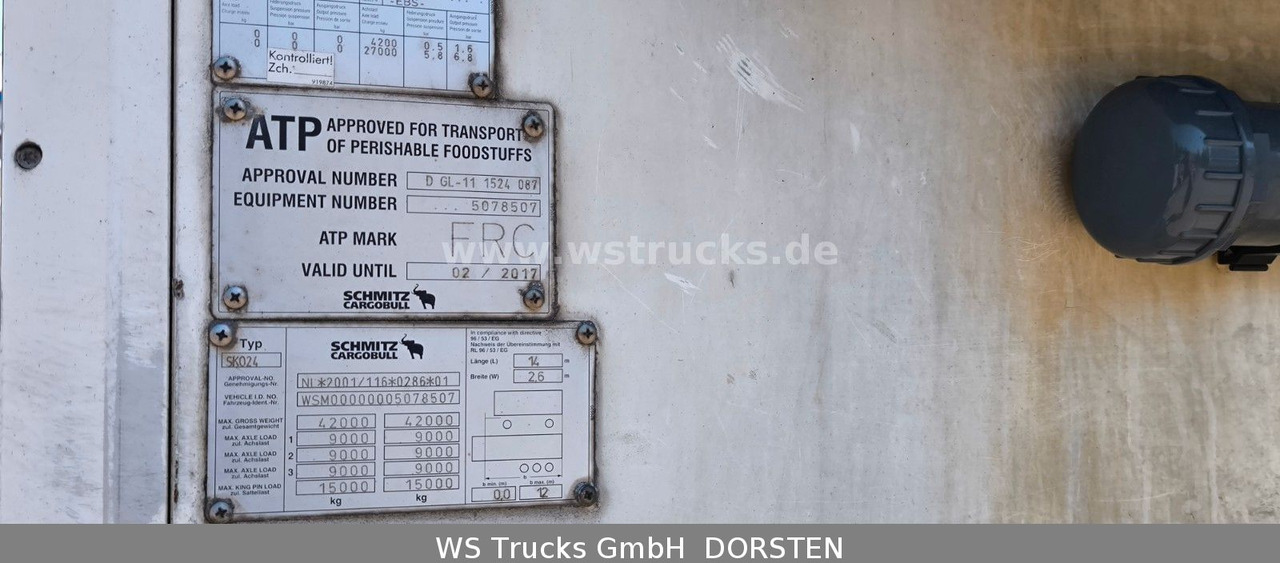 Schmitz Cargobull SKO 24 Kühlauflieger | Vector 1850 MT | LBW - Semirremolque frigorífico: foto 5 Schmitz Cargobull SKO 24 Kühlauflieger | Vector 1850 MT | LBW - Semirremolque frigorífico: foto 5