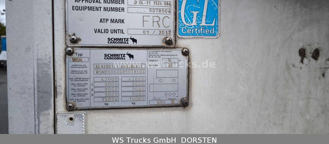 Schmitz Cargobull SKO 24 Kühlauflieger | Vector 1850 MT | LBW - Semirremolque frigorífico: foto 4 Schmitz Cargobull SKO 24 Kühlauflieger | Vector 1850 MT | LBW - Semirremolque frigorífico: foto 4
