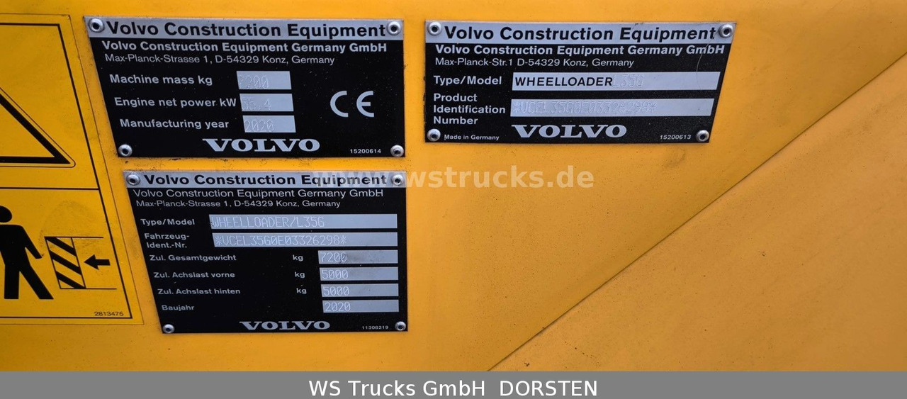 Cargadora de ruedas nuevo Volvo Radlader L 35 G: foto 10