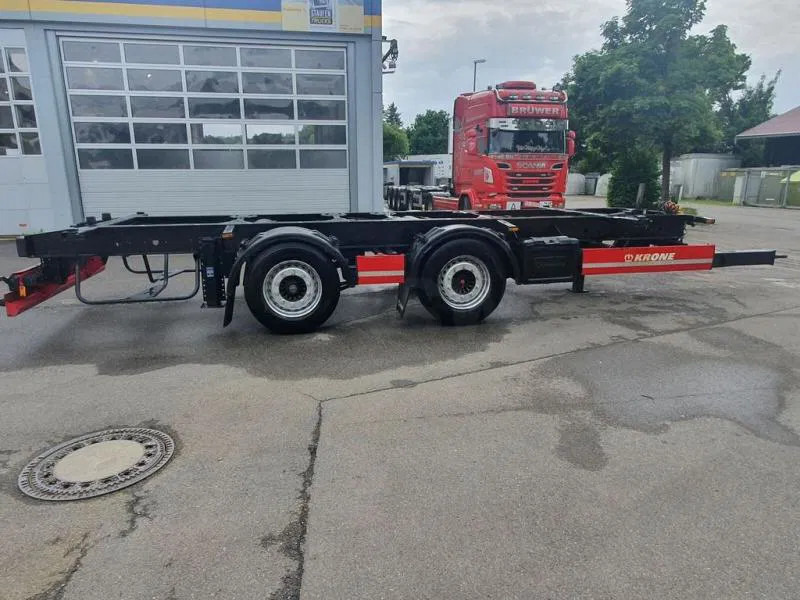 Remolque portacontenedore/ Intercambiable Krone Tandem Standard Lafette tiefgekuppelt 2-Achs Tandem Standard Lafette tiefgekuppelt TÜV NEU!: foto 7