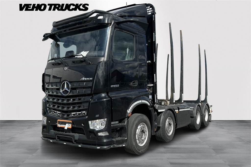 Mercedes-Benz AROCS 5 3763 - Camión forestal: foto 1 Mercedes-Benz AROCS 5 3763 - Camión forestal: foto 1