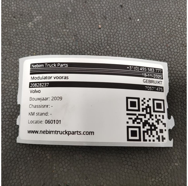 Volvo Volvo - 20828237 - Modulator vooras - Piezas de recambio para Camión: foto 4 Volvo Volvo - 20828237 - Modulator vooras - Piezas de recambio para Camión: foto 4