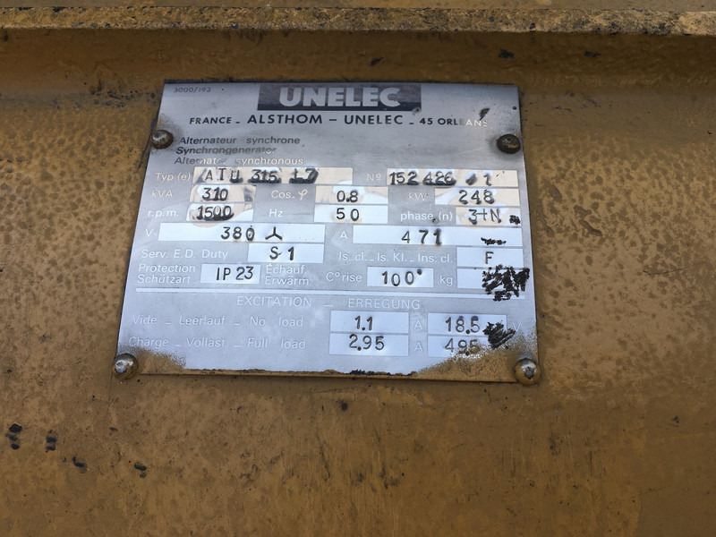 Generador industriale Caterpillar 3406DI GENERATOR 310KVA USED: foto 6 Generador industriale Caterpillar 3406DI GENERATOR 310KVA USED: foto 6