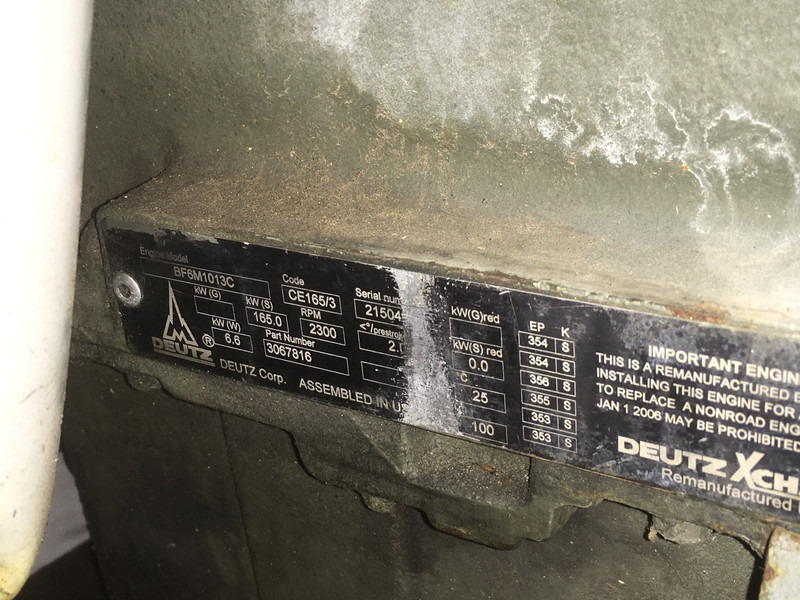 Deutz BF6M1013C USED - Maquinaria de construcción: foto 1 Deutz BF6M1013C USED - Maquinaria de construcción: foto 1