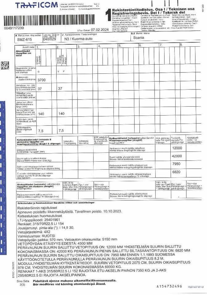 Cabeza tractora Scania R 164: foto 10